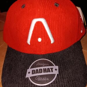 Red and Black Corduroy Alliyah Dad Hat Snapback